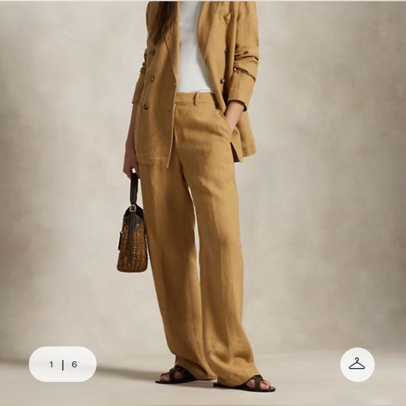 Ralph Lauren Pants - Ralph Lauren linen cuffed trouser, NWT